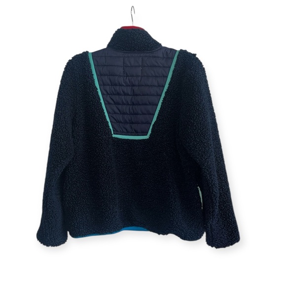 Anthropologie Addison Bay Blue Major Sherpa Pullover Size small - Picture 8 of 13